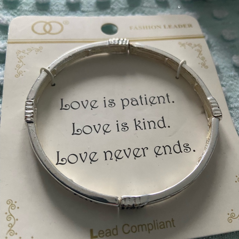🎉2/10$ Love is… Silver-coloured bracelet